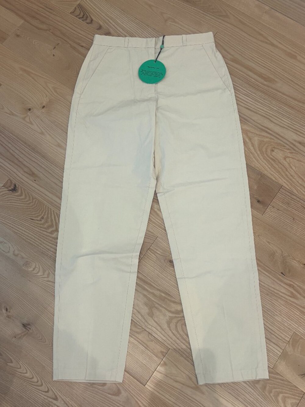 Pangaia Tailored Cream Trouser | Women's XS NWT